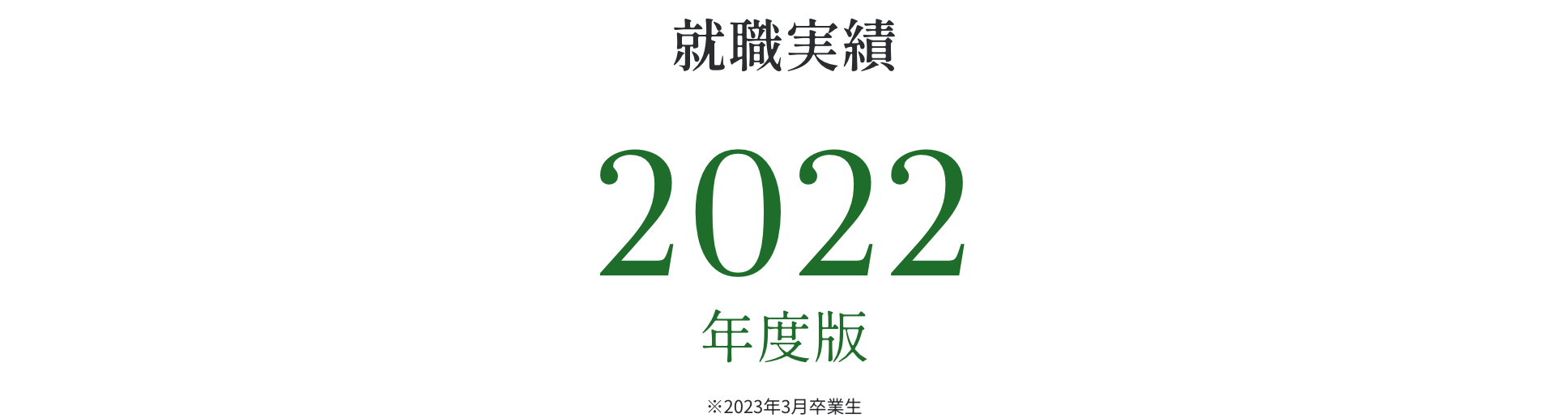 就職実績 2021年度版 ※2022年3月卒業生